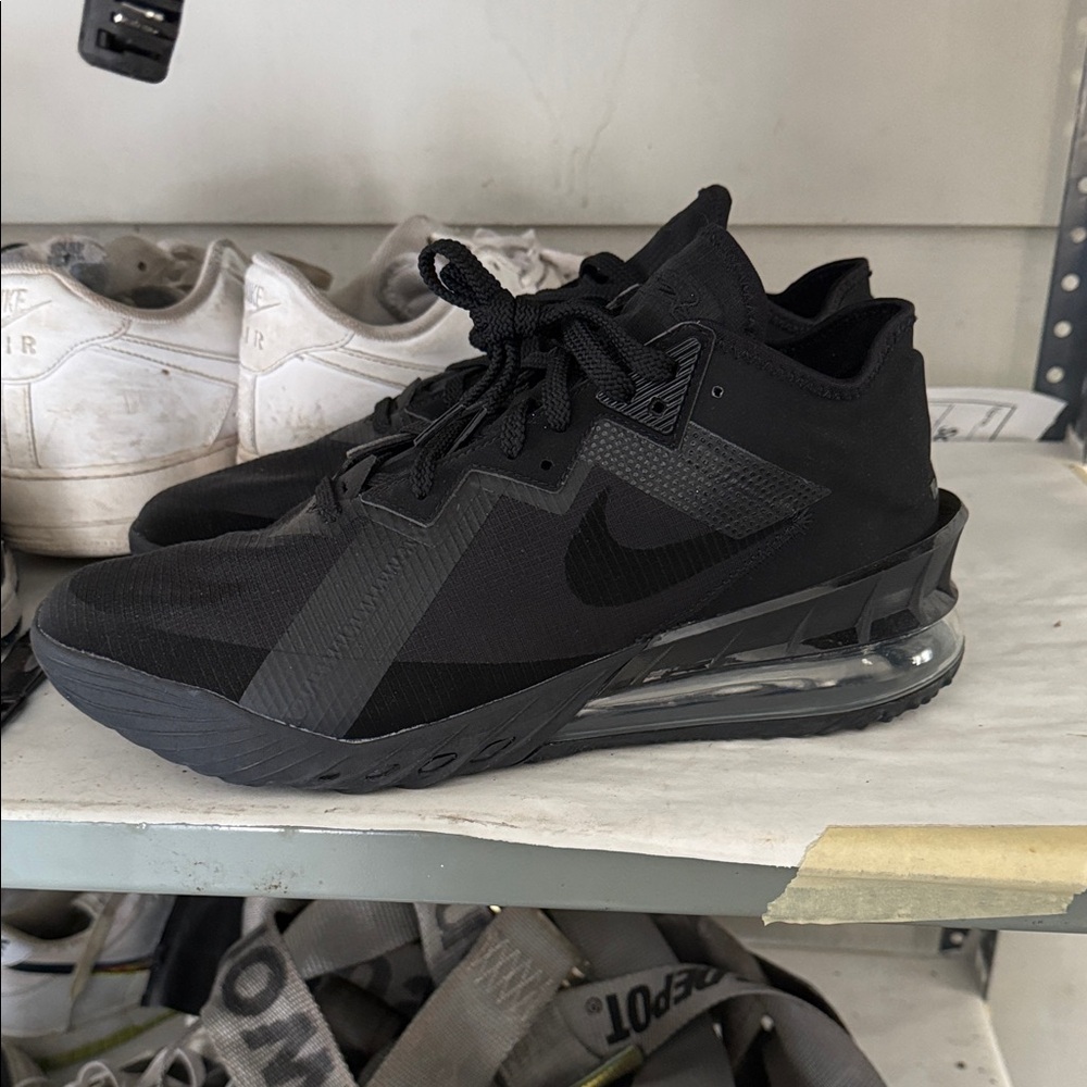 Nike Lebron XVIII Low Men's Sneaker Shoe Triple Black